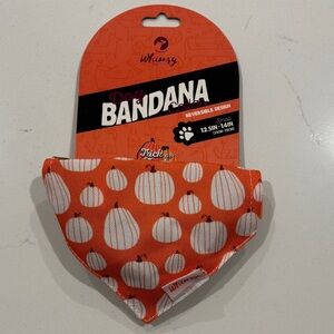 Whimsy by Doghaus Halloween Dog Bandanna - Pumpkin Design
